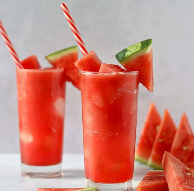 Fresh Watermelon Juice — seasonal drink at Litchibari Restaurant